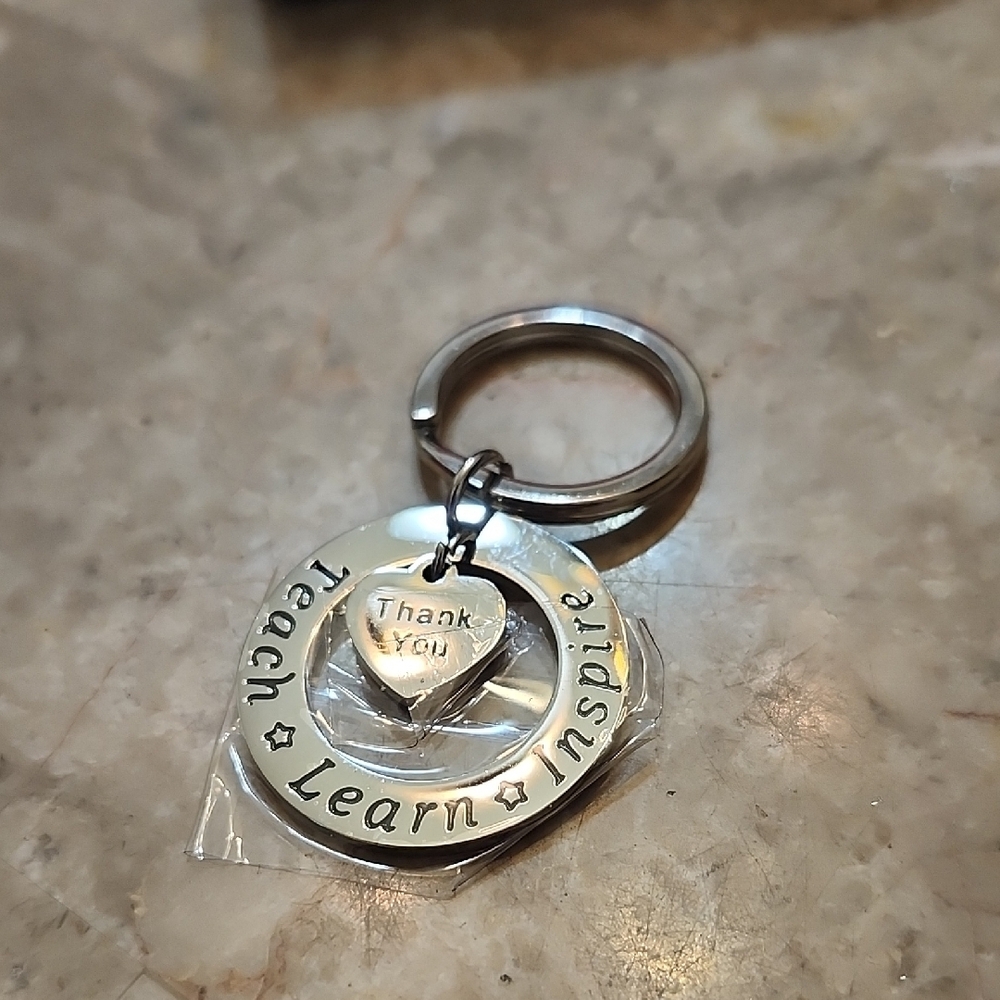 Silver Inspirational Keychain